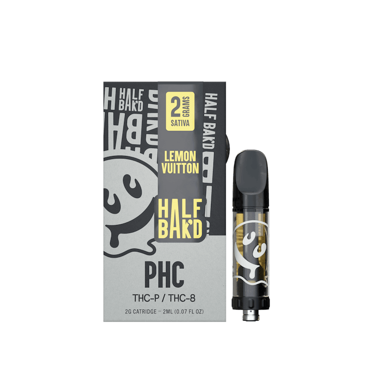 Lemon Vuitton - 2G PHC Cartridge (Sativa) - HALF BAK'D