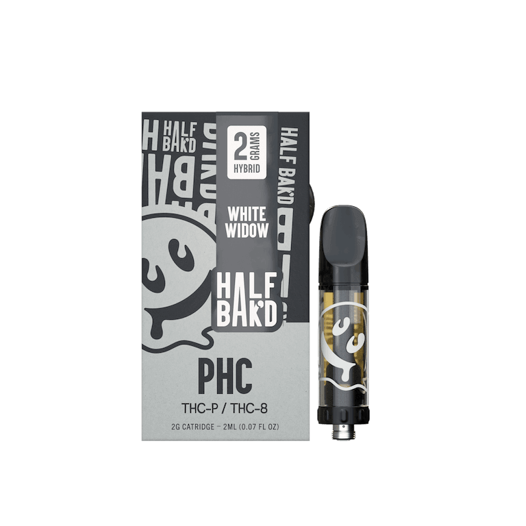 White Widow - 2G PHC Cartridge (Hybrid) - HALF BAK'D